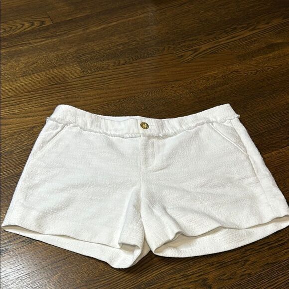 Lilly Pulitzer Women’s Textured Shorts Size-10 - Picture 1 of 8